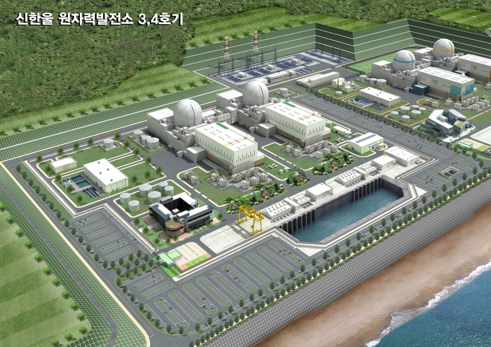 신한울 원자력발전소 3,4호기 조감도(사진=한수원)