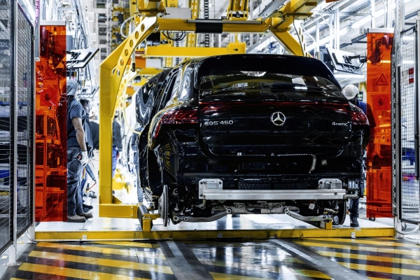 지난 2022년 8월 EQS SUV 생산을 시작한 벤츠-메르세데스 앨라배마 공장.