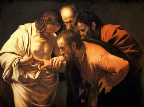 예수의 상처를 확인하는 도마 (카라바조)
